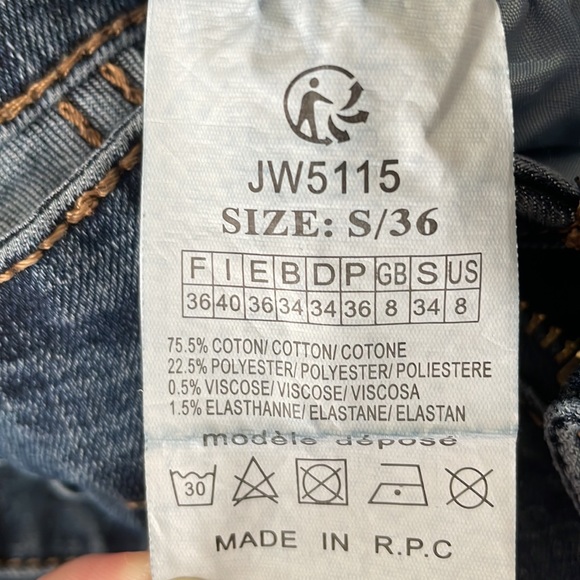 JEWELLY Stretch Jeans w/Sequins. Size S/36 (fits sz 6) - Picture 10 of 10